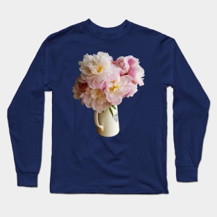 Peony Flowers in a Jug Long Sleeve T-Shirt